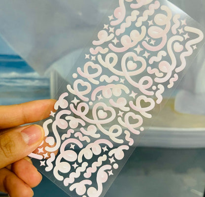 Pink Gradation Confetti sticker