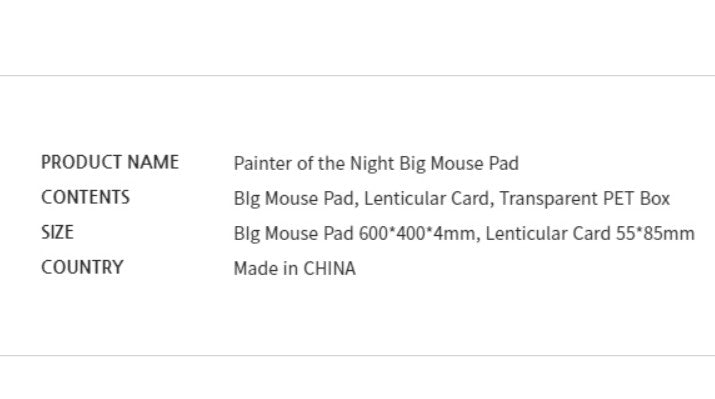 Painter of the Night : Big Mouse Pad