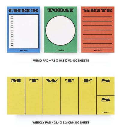 THENCE All Ready Memo Pad Set, Sticky Notes Pad, Writing Pads Set