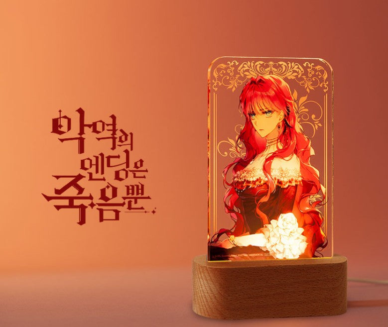 Death Is The Only Ending For The Villain Official Goods Acrylic Stand Mood Light