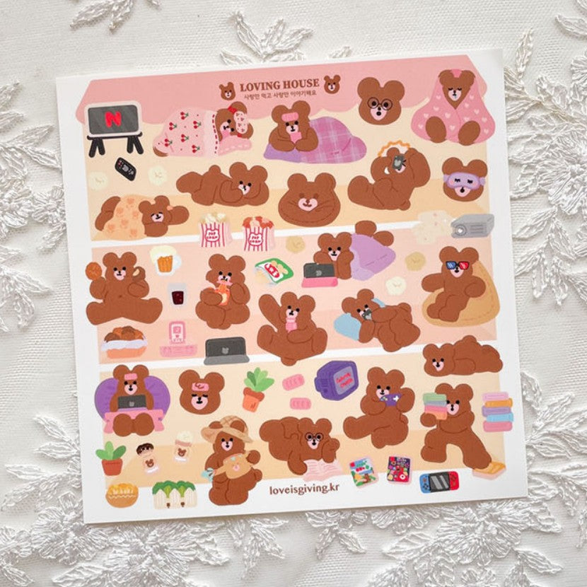 [out of stock] Hobby Bear sticker (2ea)