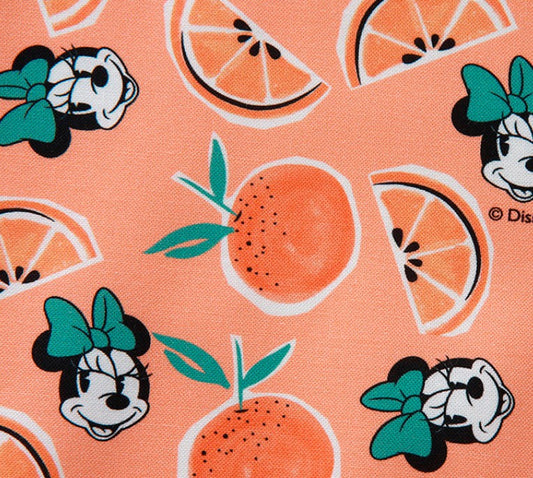 Disney Minnie Mouse Orange Cotton Fabric, by the yard