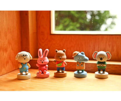 DAILYLIKE My buddy figure stamp series(5 Style) : Best, Great, Good job, Excellent, Awesome