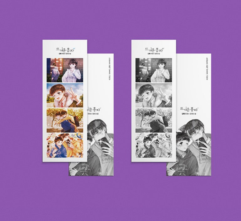 Hot Black Tea : 4 cut or postcard set(C type)