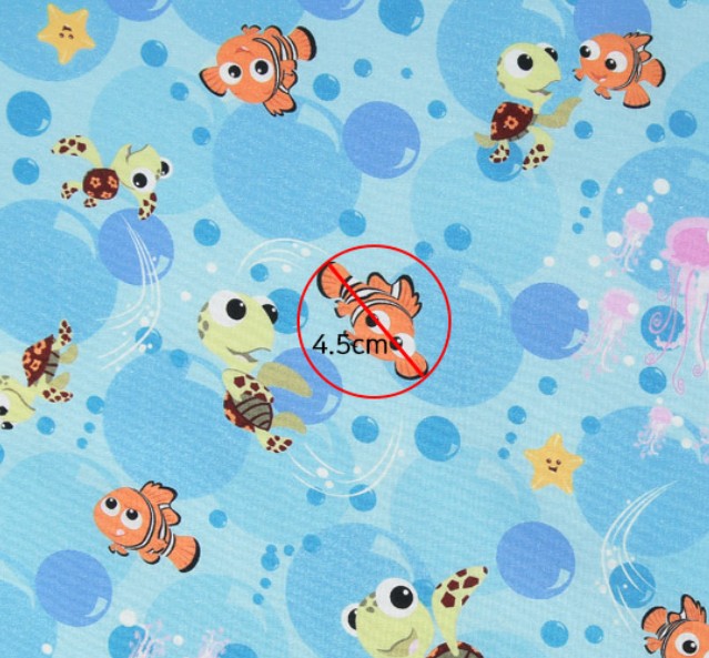 Disney Nemo Cotton Fabric, by the yard