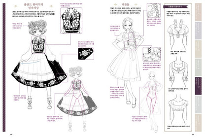 Dress Drawing by Kyachi, How to Draw Women Illustration