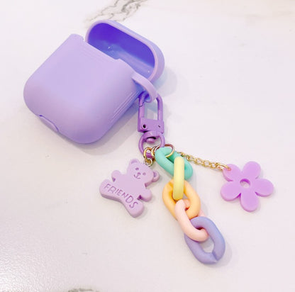 Bear Chain Airpods Keyring 3 Types, Bear Airpods Key Cain