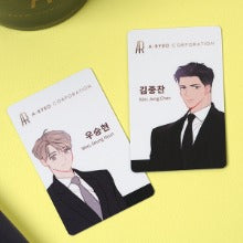 The New Employee Kim Jongchan x Woo Seunghyun ID card