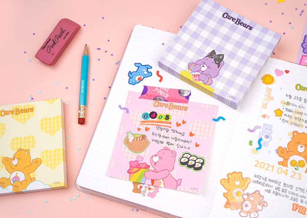 CareBears Character Sticky Notes Memo pad 5 Types