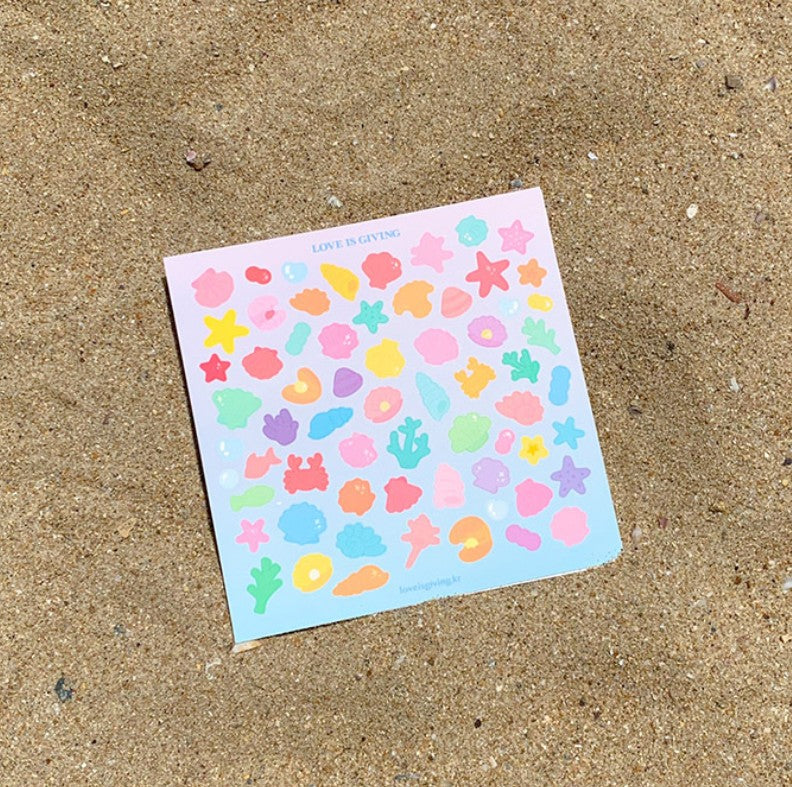 Twinkling Sea sticker (2ea)